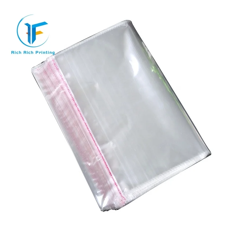 

Plastic bag manufacturer custom printing clear plastic printed self adhesive package packing opp bag, Customized color