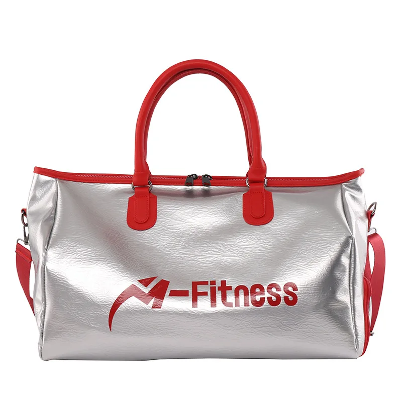 

2021 hot sale multi-functional waterproof sports fitness bag stylish large capacity PU short-haul gym travel bag, Picture
