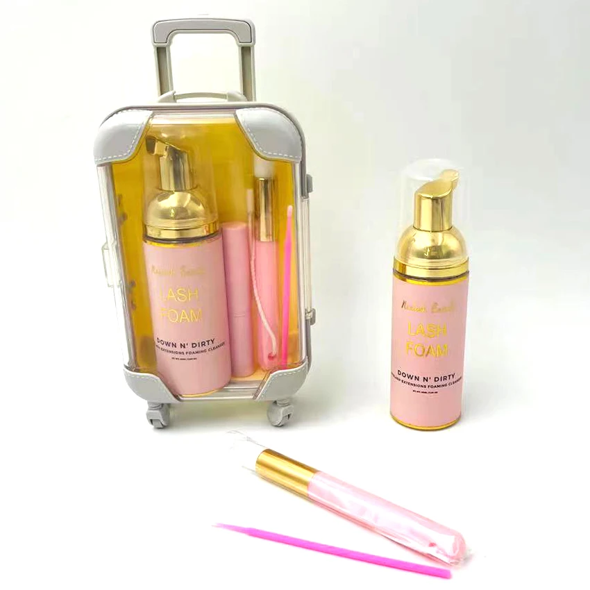 

Factory Direc Private Label Foam Eyelash Extension Eyelash Cleanser Bath Eyelashes Shampoo, Transparent