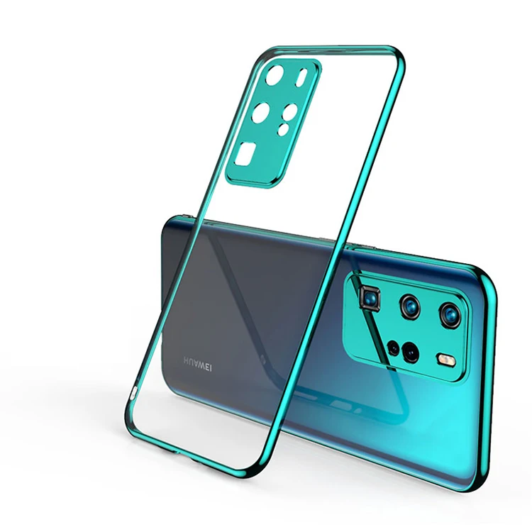 

HOCAYU For Huawei P40 Case Cover Pro Ultra Slim Plating Soft Tpu Phone Housings Case Full Protection Cover Plating Shockproof