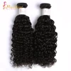 Free sample virgin brazilian hair full cuticle aligned hair spring curl human hair curly weave construction