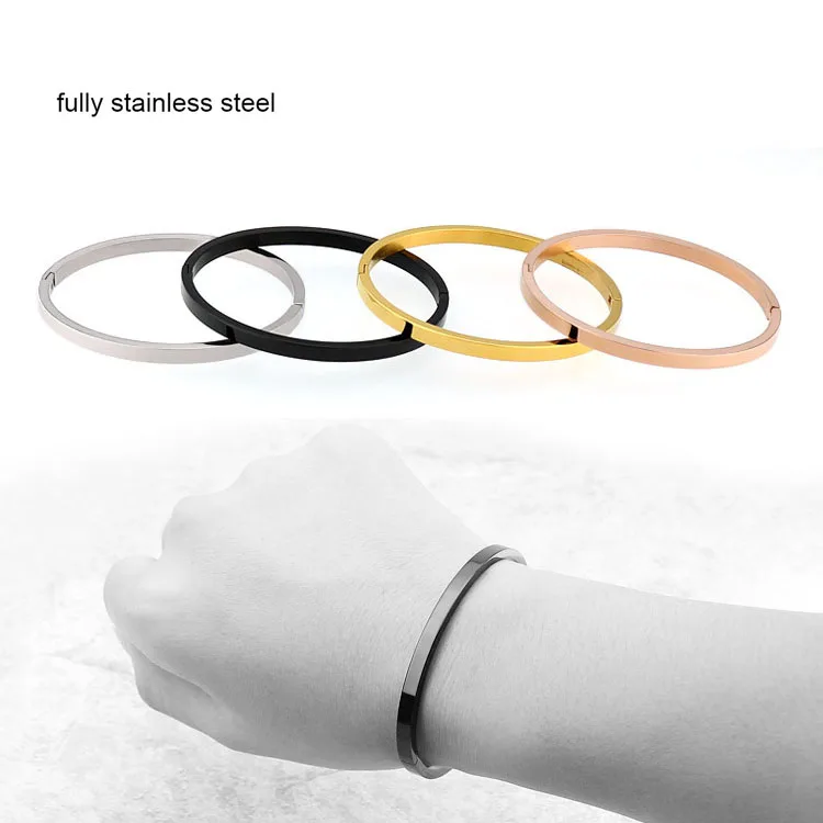 

BS20149 Men women cuff bangle jewelry plain fully stainless steel bracelet bangle