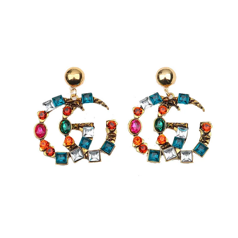 

2021 New Fashionable wholesale designer jewelry famous brands small pearl elegant large pendant channel earrings