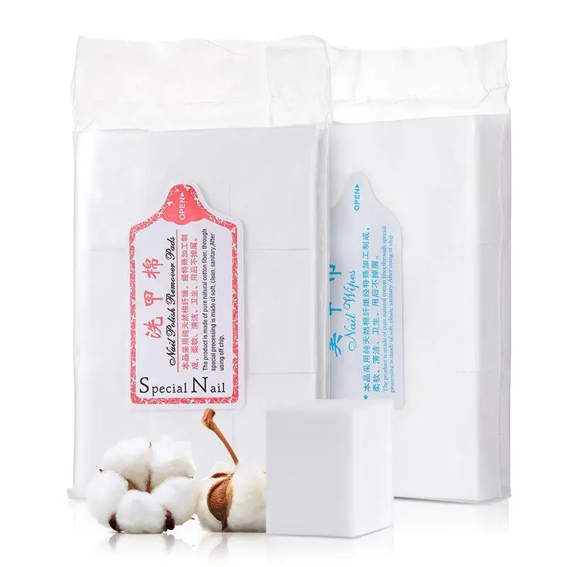 

Breathable Cotton Nail Lip Cleaning Pad Lint Free Nail Gel Polish Remover Cotton Pad Wash Nail Wiper