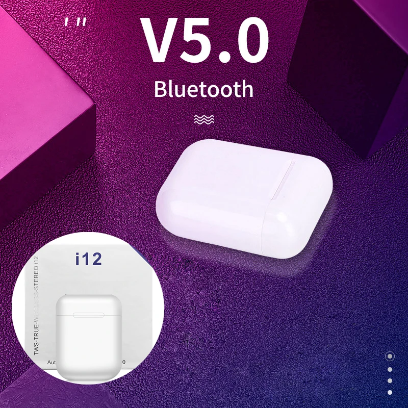 Original Matte I12 Tws Bluetooth 5.0 Earphones Headset True Wireless