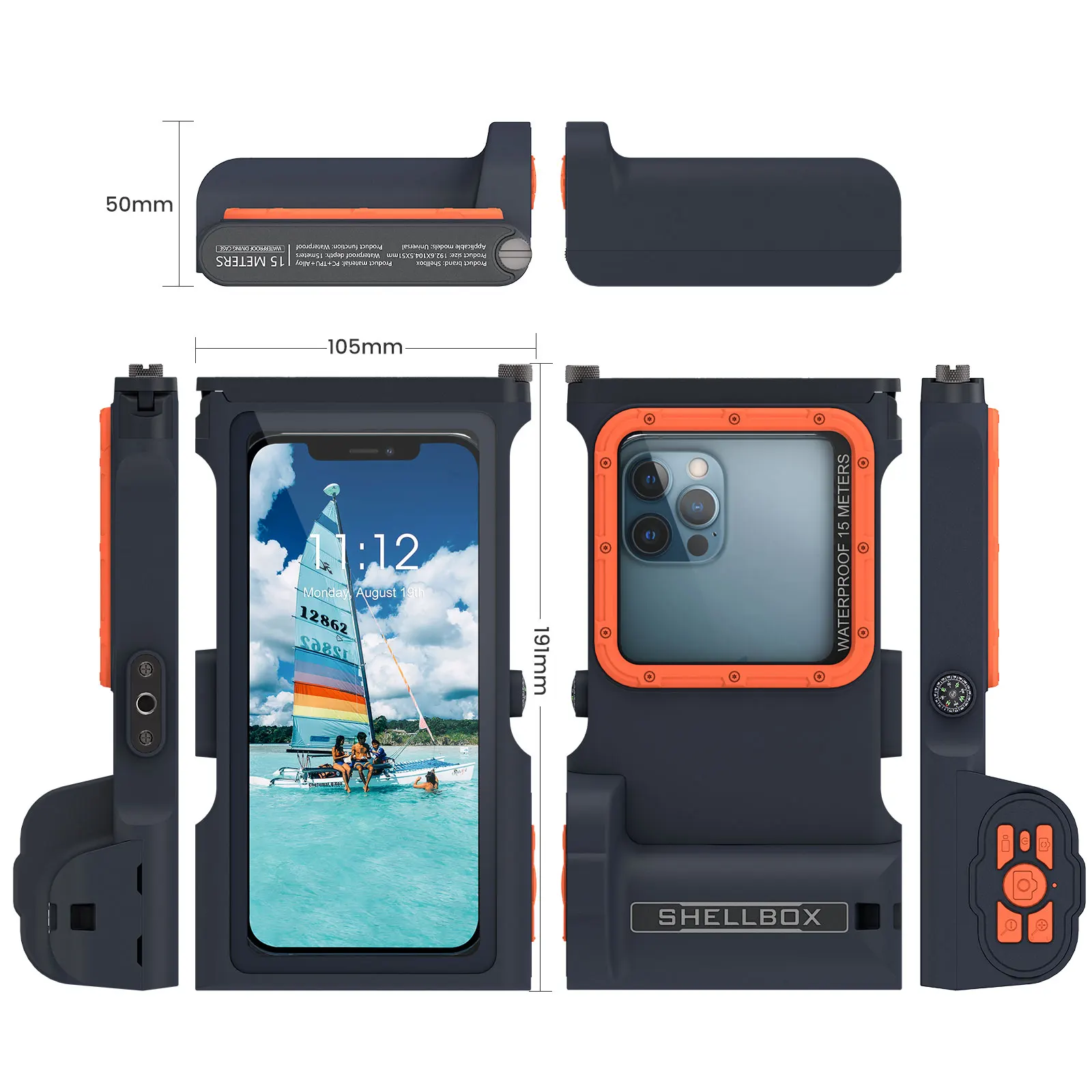 

Popular Design Iphone12mini Iphone12 Iphone 360 Full Cover 13 Waterproof Case For Iphone11 Pro Max Diving Case