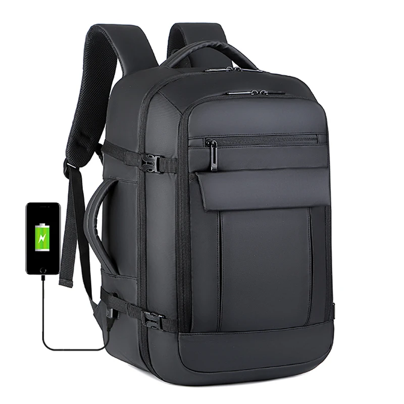 

Custom luxury large tote waterproof school travel cooler man backpack 15 17 inch folding camping laptop bag with usb