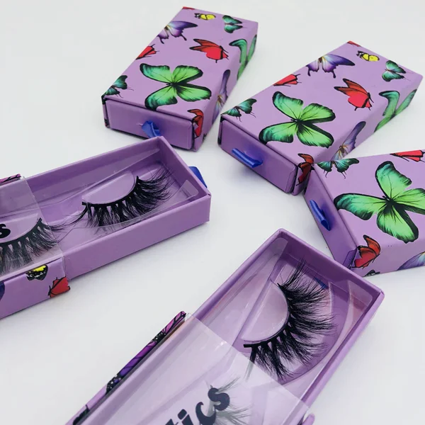 

Wholesale Mink Eyelashes Custom Private Label Full Strip Lashes3d Wholesale Vendor 25mm Butterfly Lashcase, Natural black mink eyelashes