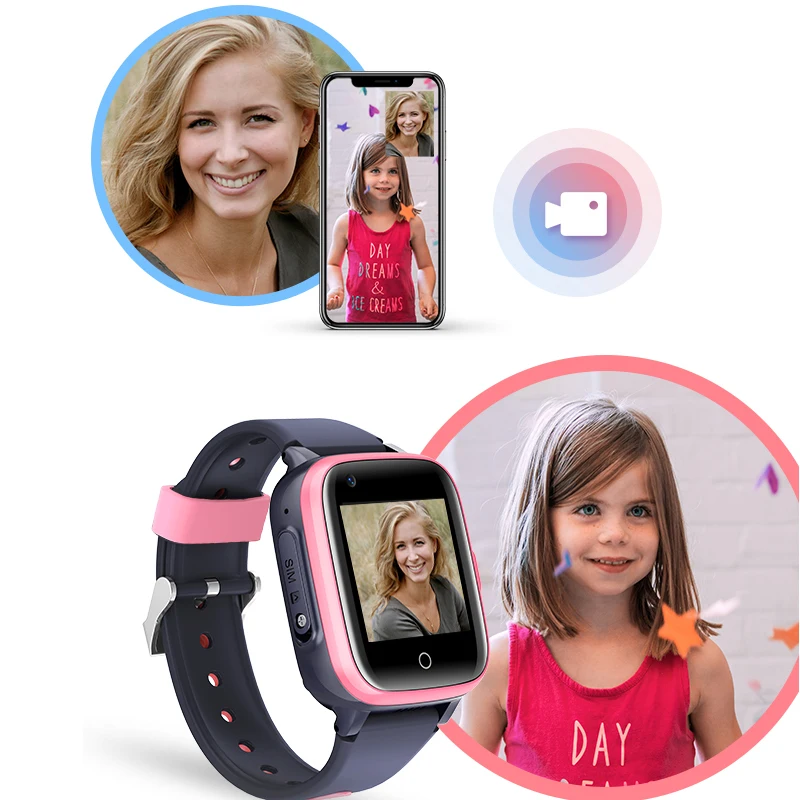 

HOT Deeply Waterproof 4G SIM card D31 smart watch kids with GPS Tracker wifi SOS Call big battery Boys Girl smart watch