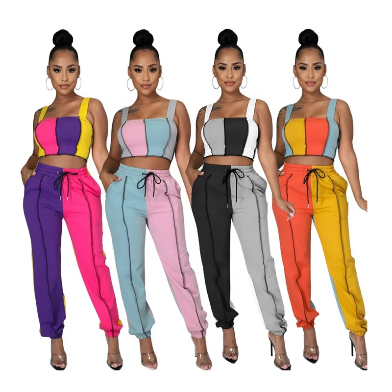 

ASSUN 2 piece set women clothing plain customize design your own tracksuits jogging set for women