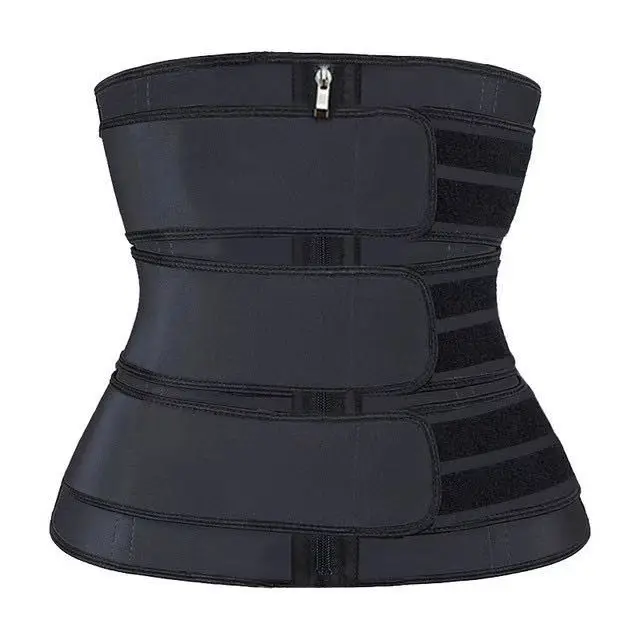 

Luxury wholesale black three straps weight loss tummy control slim women belt shapewear, As picture