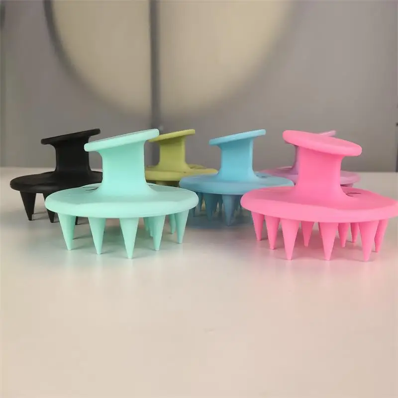 

Shampoo Brush Baby Pink Hair Shampoo Heeta Scalp Care Hair Brush Silicon Brush Shampoo, 6 colors