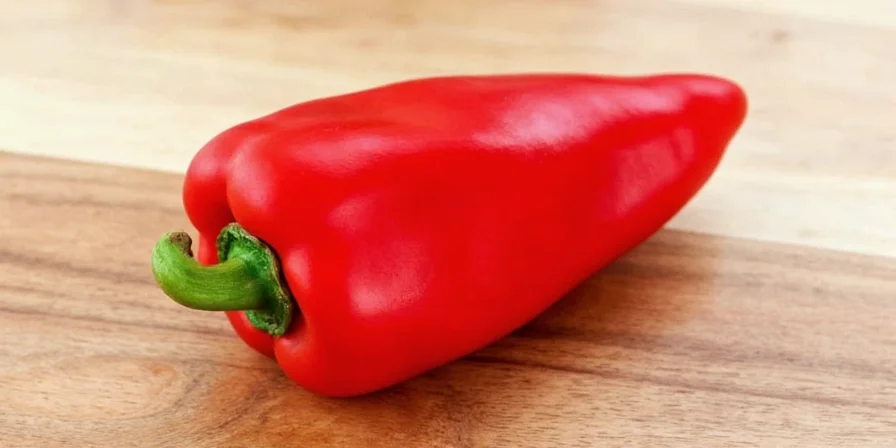 Chart comparing different red peppers and their weights