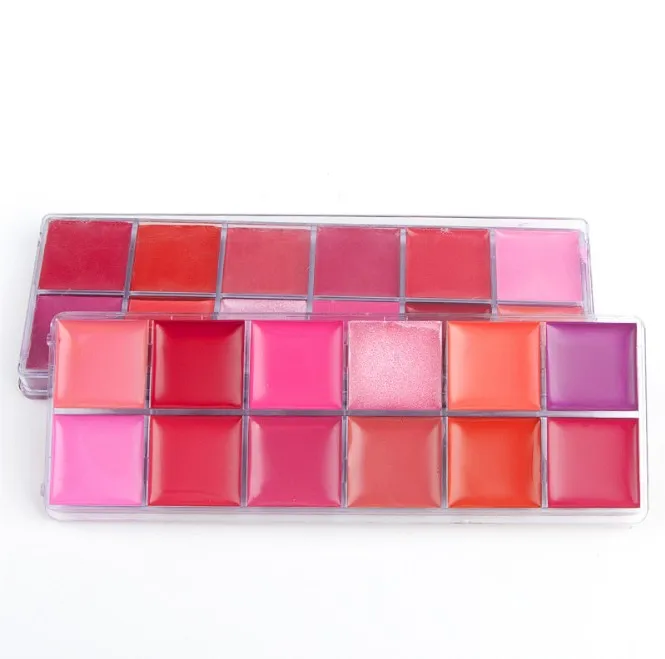 

12 color cream pigment matte lipstick oem makeup cosmetic lipstick pallet