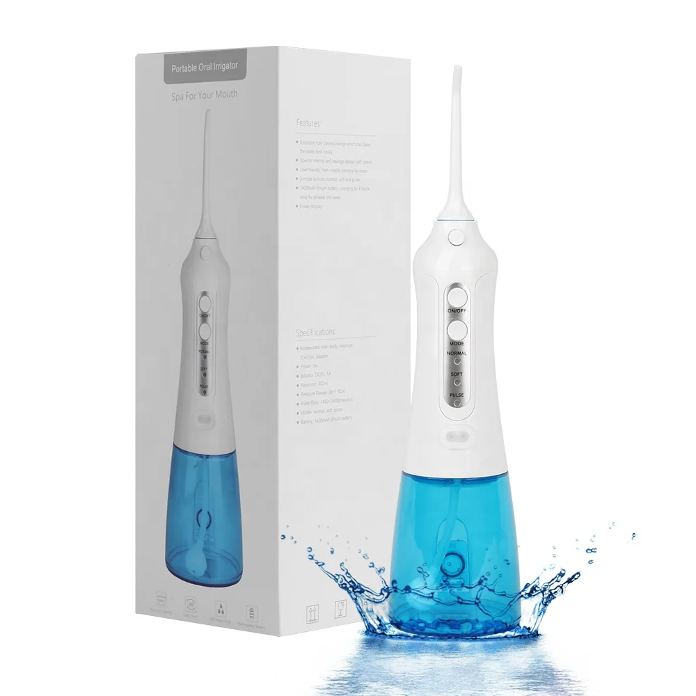 

US Stocking Water Flosser for Teeth/Brace, Electric Dental Oral Irrigator 300ML Professional Teeth Cleaning for Family