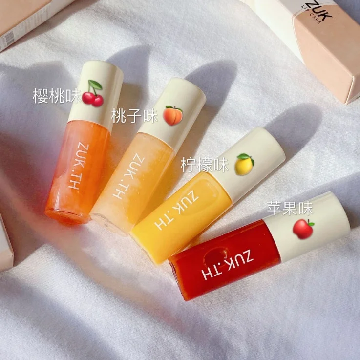 

2021 New Hot Nourishing Lips Dilute Lip Lines Repairing Lip Oil Anti-Chapping With White Peach Cherry Apple Lemon Fruity Taste