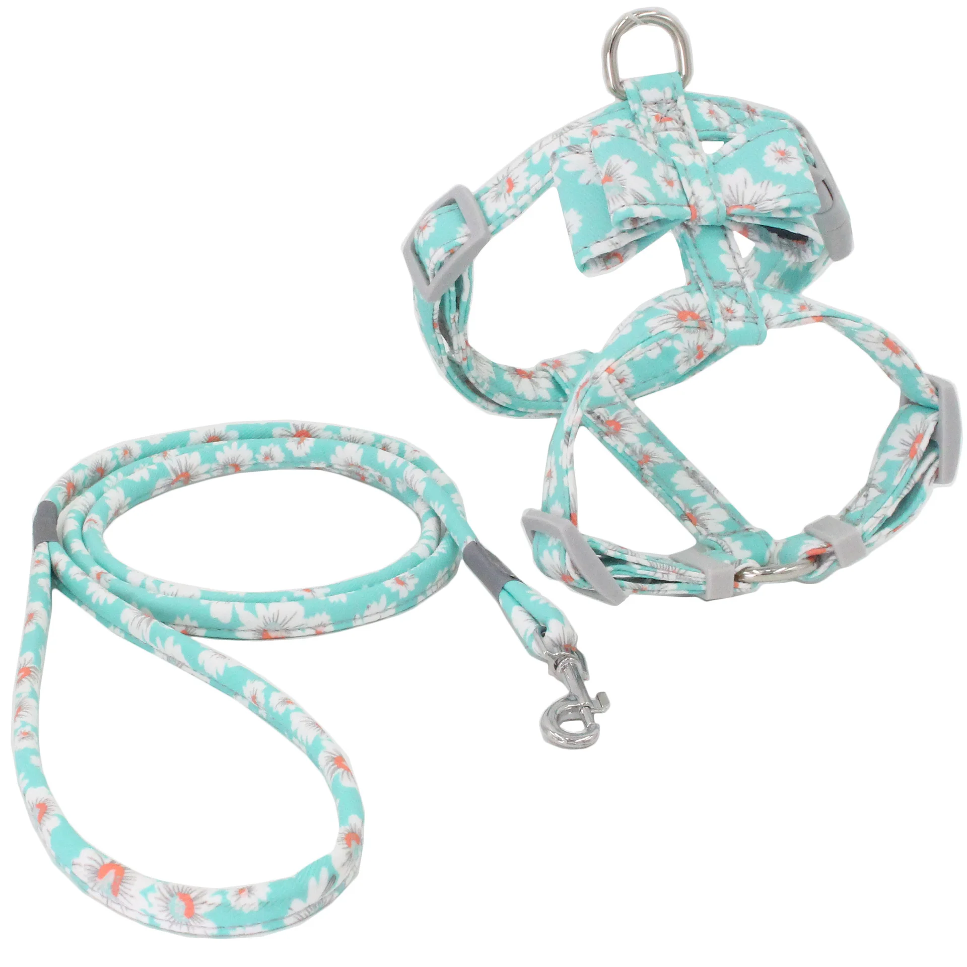

Pets Dog Harness and Leash Set Cute Japanese Style Designed Print Adjustable Harness Bowtie Dog Products Amazon Pet Supplies, Customised