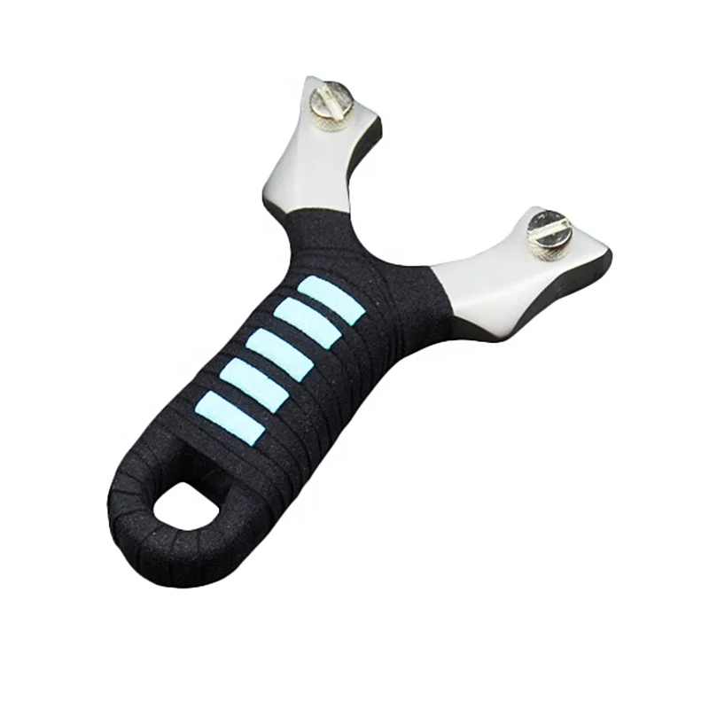 

New stainless steel wire cutting fast flattening leather catapult steel slingshot hunting slingshot slingshot accessories, Picture