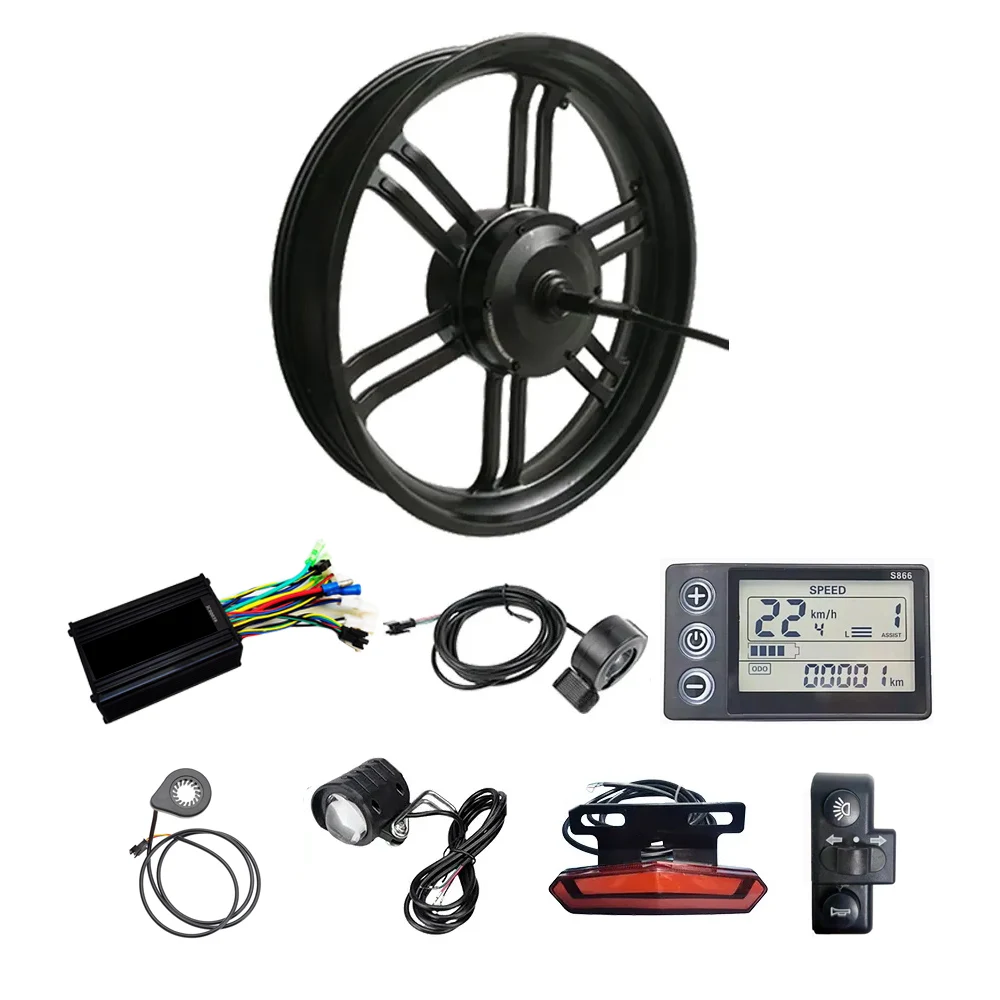 48V 52V 750W 1000W 20x4.0 Inch 20 Fat Tire Rear Hub Geared Motor Ebike Electric Bicycle Snowbike Conversion Kit