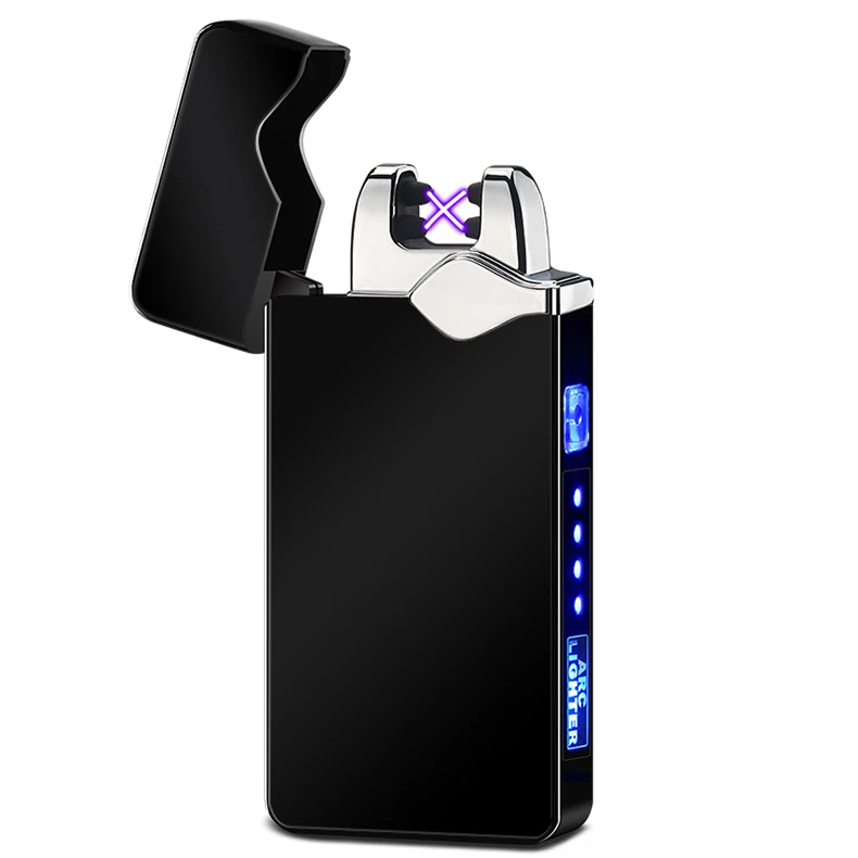 

2020 New Lighters Wholesale Cheaper Electric USB Lighter Doule Arc Lighter, Mixed