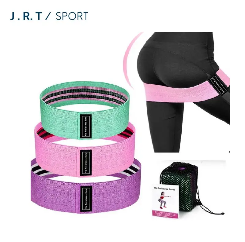 

Elastic Red Pink Colorful Bands Fabric Resistance Bandsfor Exercise Theraband, Customized color