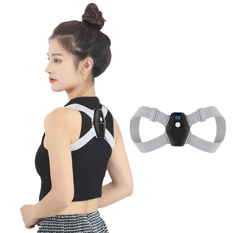 

New china products for sale back posture corrector shoulder band correction belt best selling products in japan, Grey