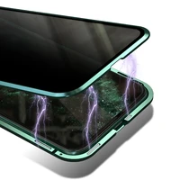 

Magnetic Privacy 360 Full Protective Metal Frame Case For iPhone 11 Pro Max