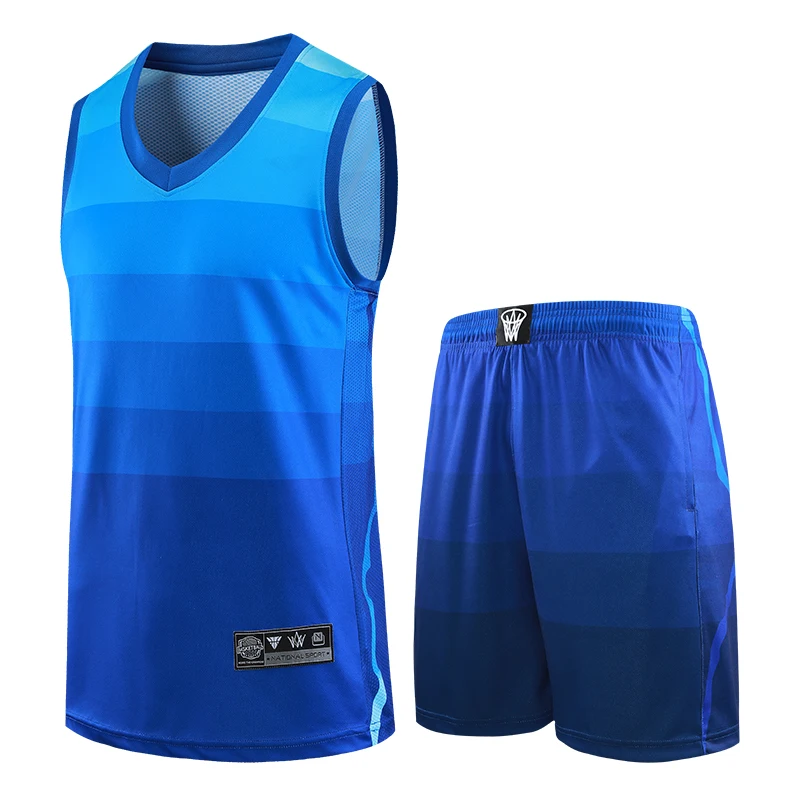 

Fully Sublimation Custom Quick Dry Blank Basketball Uniforms Reversible Basketball Jersey