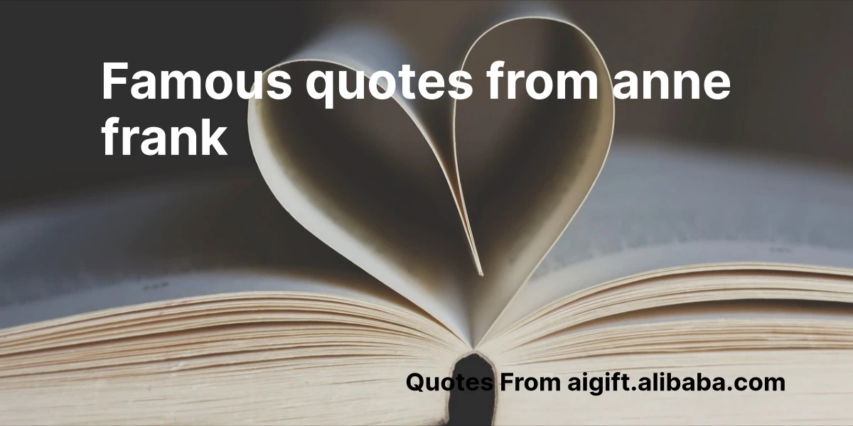 famous quotes from anne frank