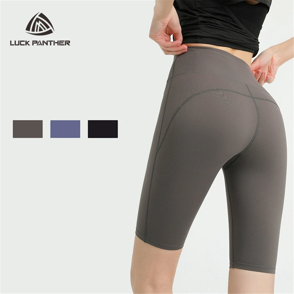

Mid length mid waist women biker short with customized logo women pants