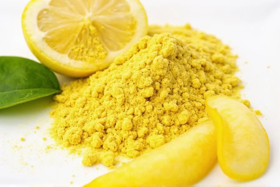 Homemade lemon peel powder preparation process showing fresh lemons, zest removal, and finished powder