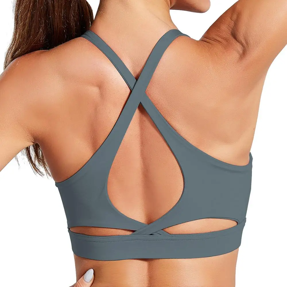 

Workout Clothing CrossBack Padded Running Yoga Sports Women Training Bra