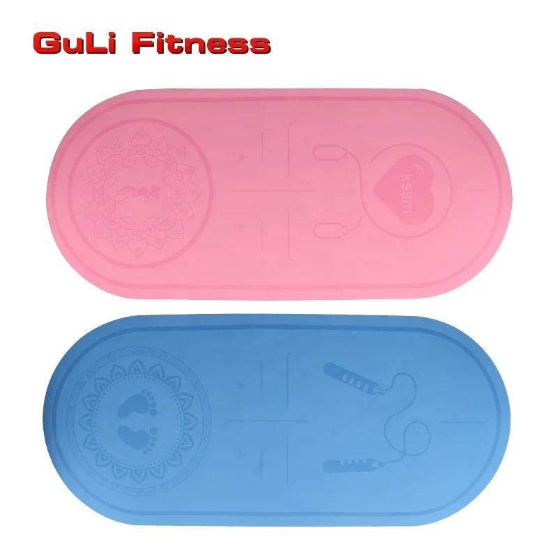 

Guli Fitness Jump Rope Mat Anti-slip Skipping Mat for Jumping Rope Fitness Mat for Kids Exercise Mat for Yoga, Home Gym, Pilates, Blue/pink/red/black or customized