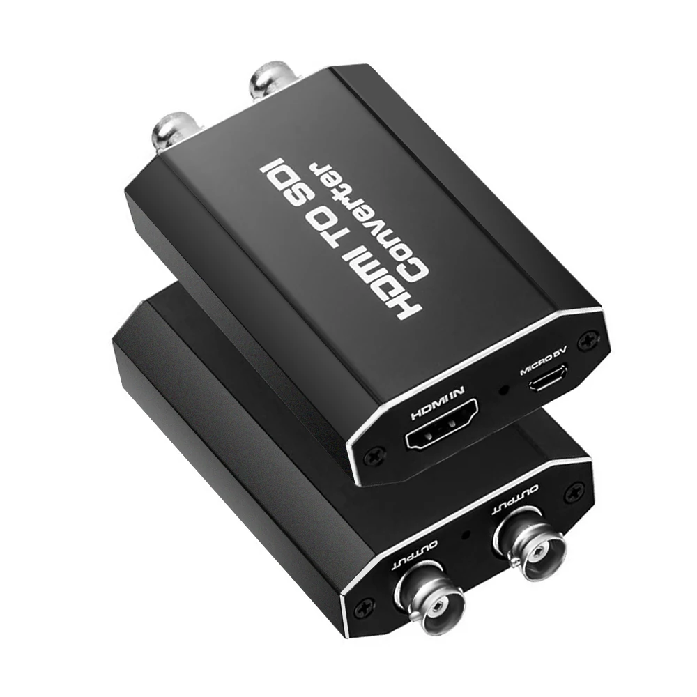 

Micro Converter 1080p HDMI to 3G HD SDI Audio Video Converter Adapter for Camera Home Theater, Black