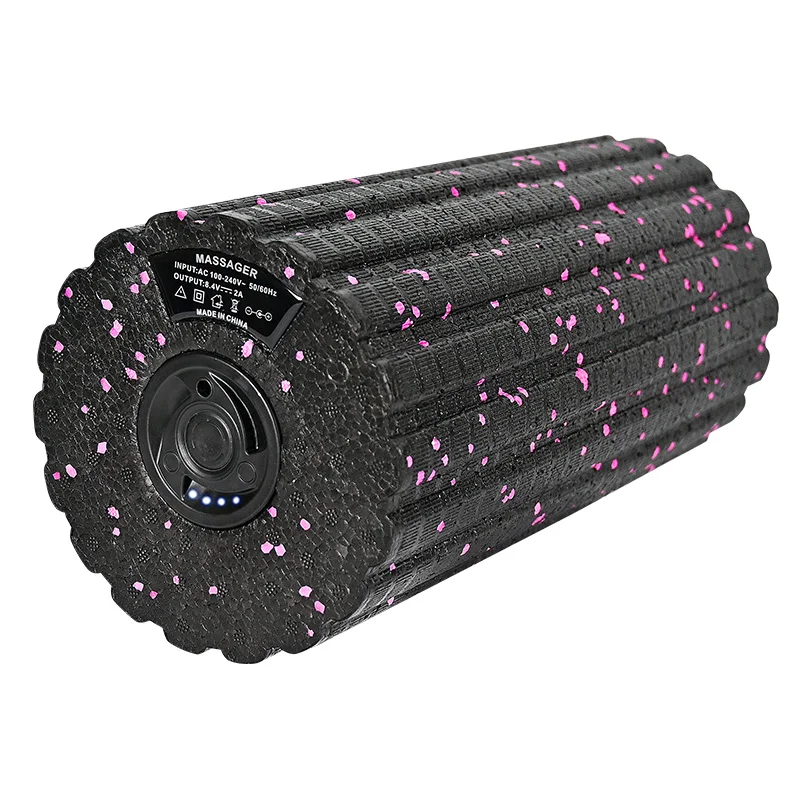 

Powerful OEM Electric Vibration Fitness Equipment Massage Foam Roller High Density EPP Relax Muscle Yoga Column, Black