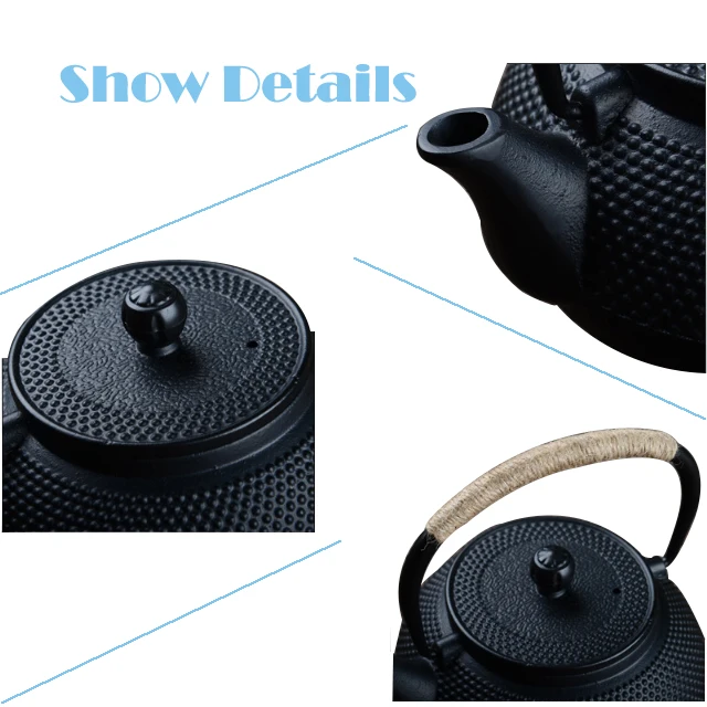 Chinese Casting Cast Iron Replacement Teapots Style Cast Iron Teapot