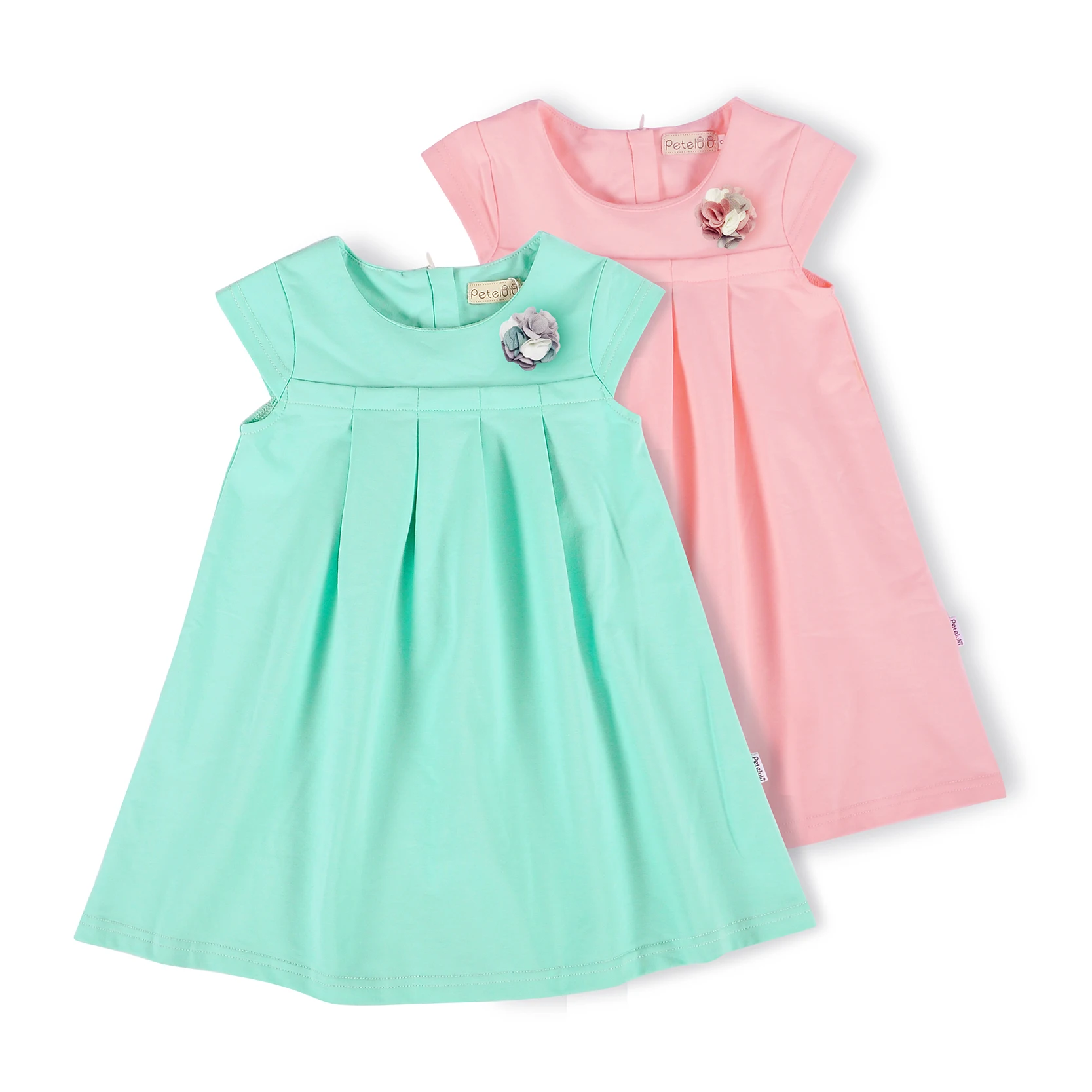 

Girls clothes New fashion baby dress wholesale 1T-6T lovely Summer kids clothing, Pink and green