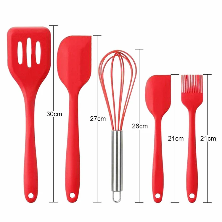 Wholesale best cheap durable premium cooking tools silicone kitchen utensil set