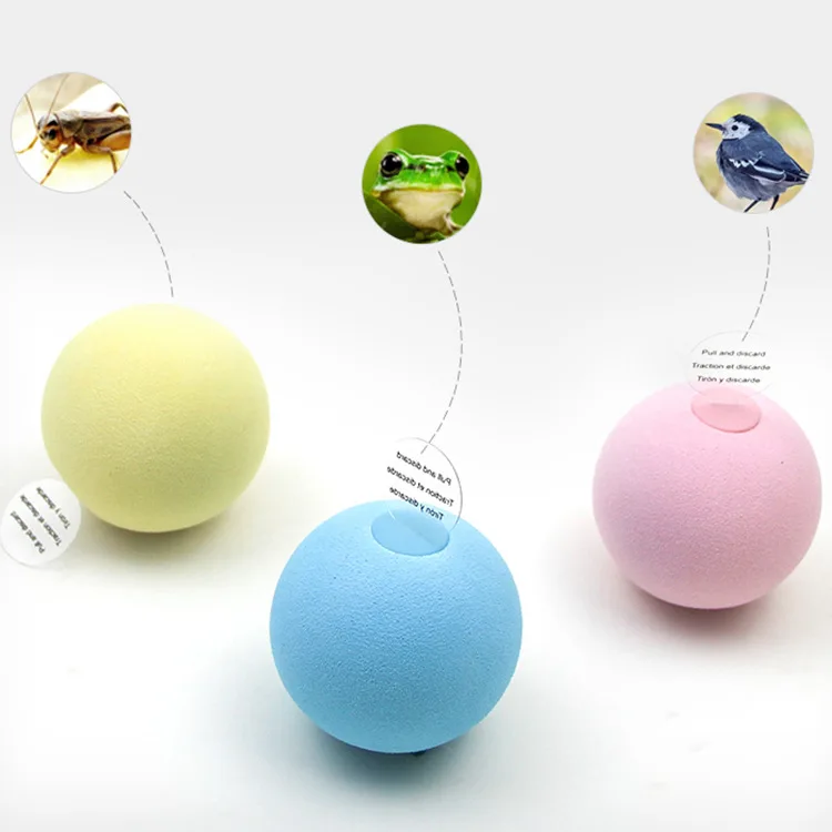 

Hot Selling Smart Cat Squeaky Supplies Products Catnip Cat Training And Playing Interactive Ball, Customized color