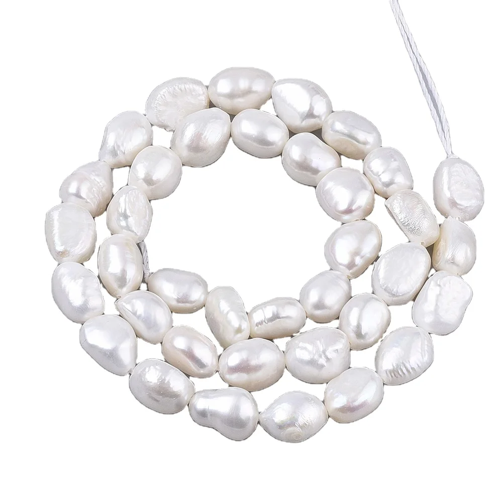 

PandaHall Two Sides Polished Smaller Cultured Freshwater Pearl Beads