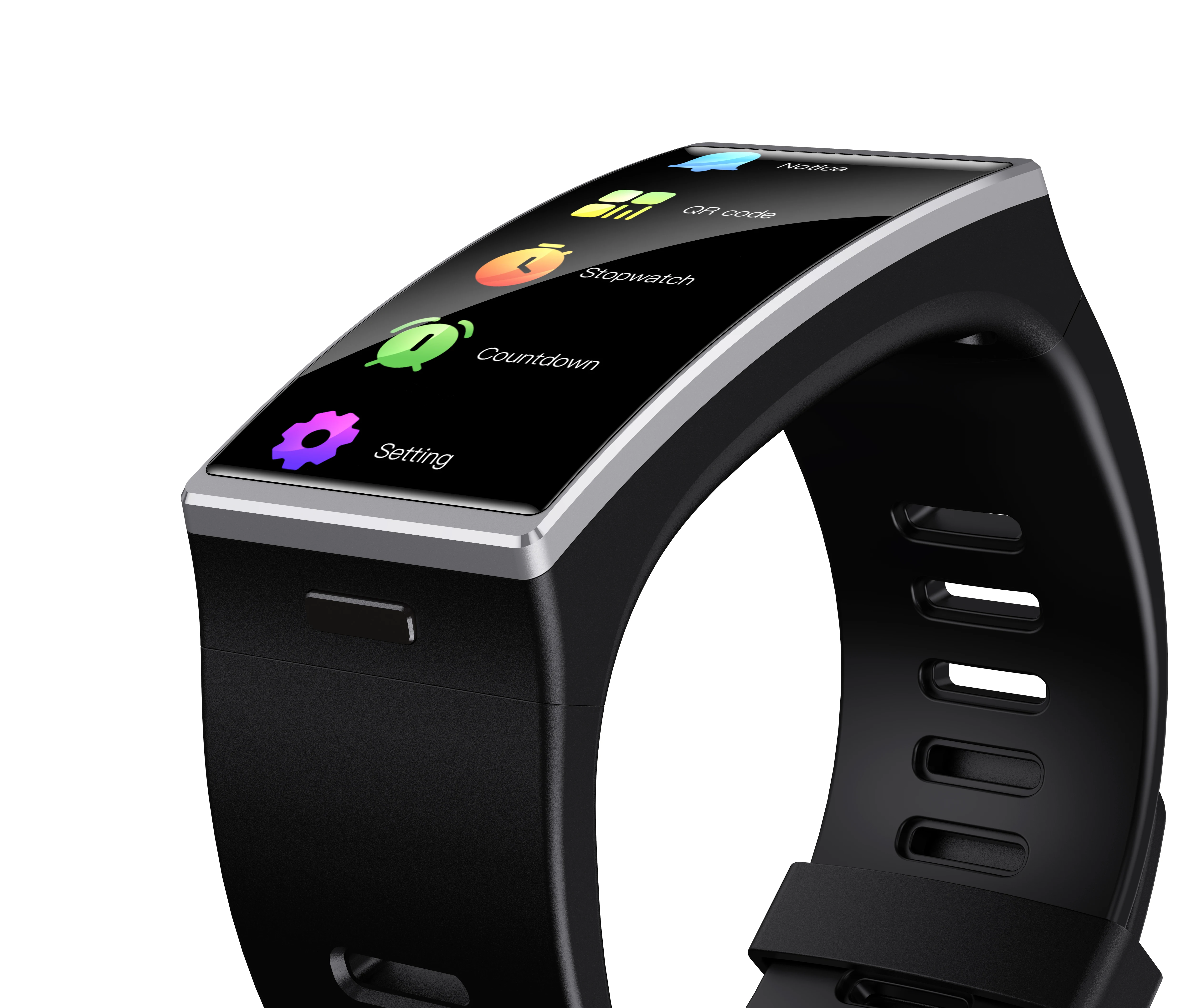 

Best-selling DM12 Large HD Screen Heart Rate Blood Pressure Monitor BLE 5.0 wrist digital smart watch, Balck