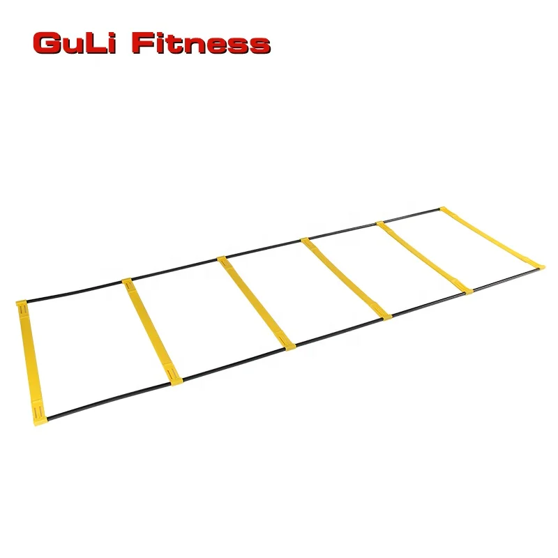 

Guli Fitness Wholesale Multi Function 2 in1 Soccer Training Foldable Speed Ladder With  Agility Elevation Ladder, Yellow&black or customized