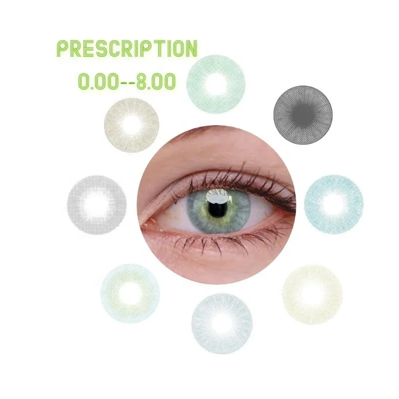 

Natural 13 Colour Yearly Lenses Green Eye Color Contact Lens Circle Prescription Soft Eye Contact Lenses Wholesale