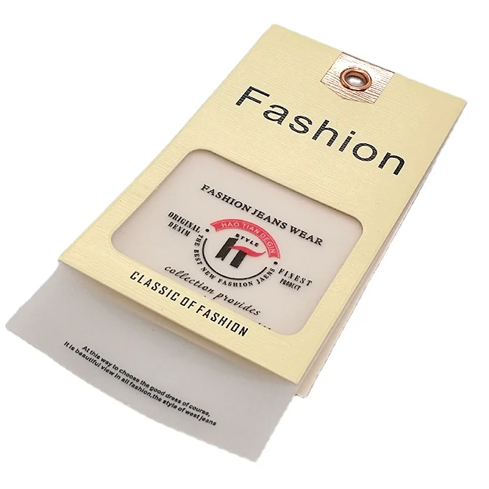 

custom fashion hang tag clothing combanation hang tag, Custom color