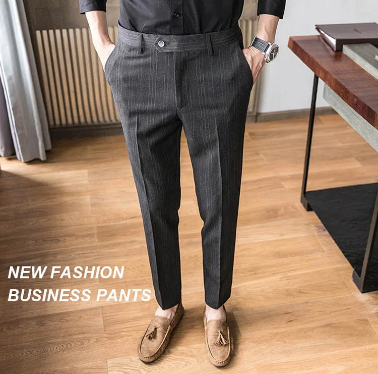 Fashion Style Slim Black Pant Men Suit For Businessman Trousers Young Man Formal  Pant Suits For Officeman Teachers - Buy Men Suit Pants,Black Pant Men Suit,Formal  Pant Suits For Weddings Product on