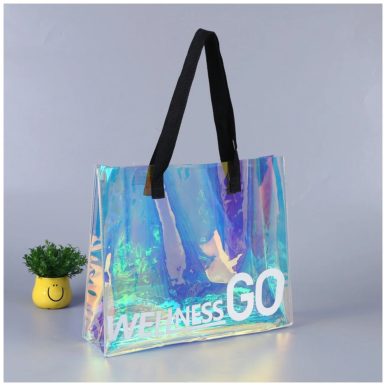 Custom Transparent Pvc Shopping Bag 2019 Reusable Fashion Pvc Tote Bags ...