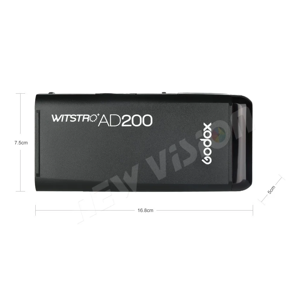 

GODOX AD200 200Ws TTL 2.4G HSS 1/8000s Pocket Outdoor Flash Light Double Head with 2900mAh Lithium Battery Flashlight Flash, Black