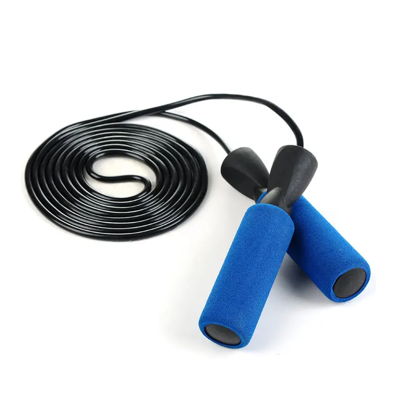 

High Speed Jump Rope With Cable Foam Handle Adjustable Sports For Gym & Home Fitness Workouts & More, Blue,black,red,green