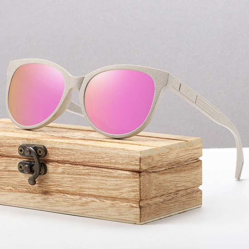 

Retro High Quality Best Selling Simple Environmental Protection Sunglasses Wheat Straw Full Frame Sun Glasses for Men Women