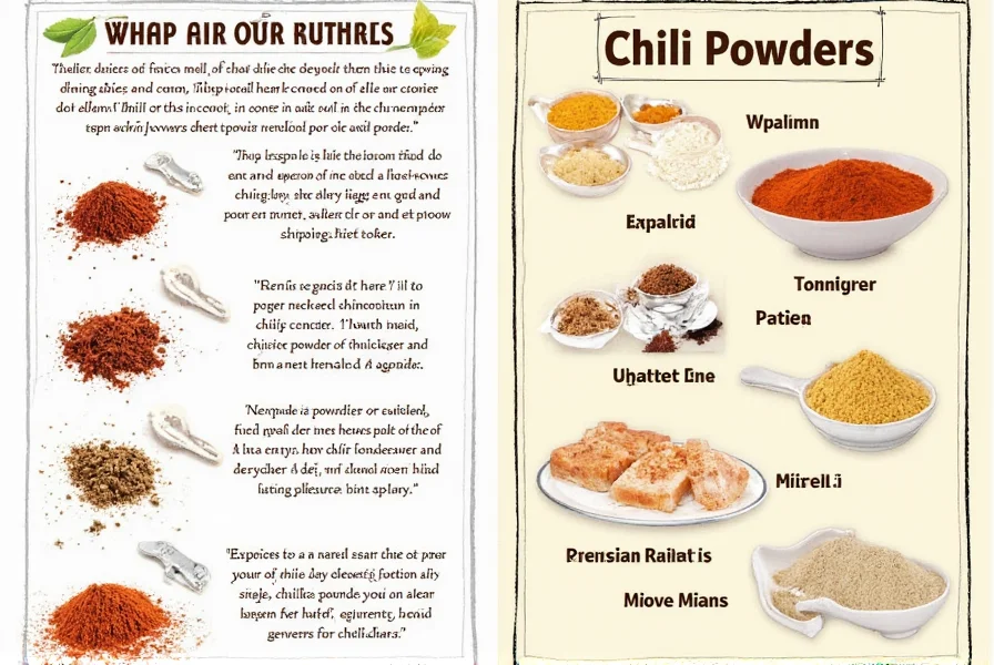 Chili powder flavor profile